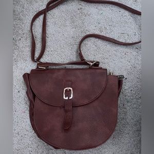 Brown Leather Crossbody Bag